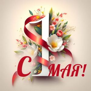 Поздравляем с 1 мая, с Днем весны и труда!