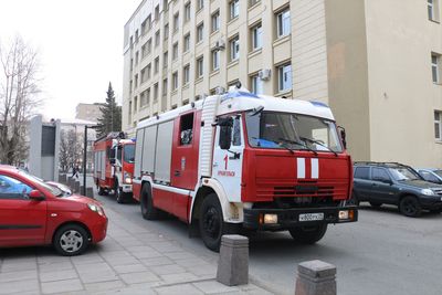 Сегодня в Северном государственном медицинском университете совместно с МЧС состоялись пожарно-тактическое учения